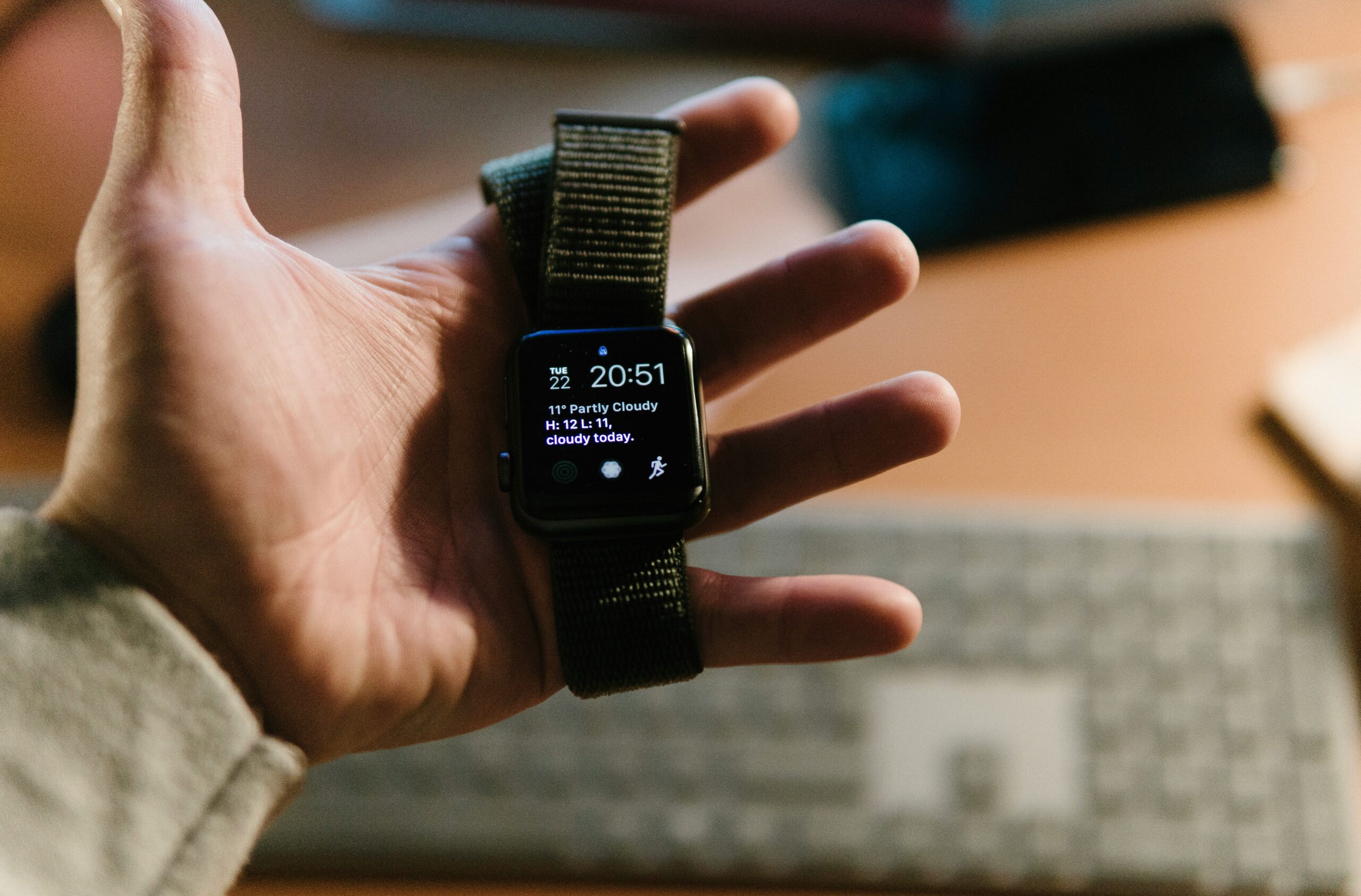 smartwatch with code display
