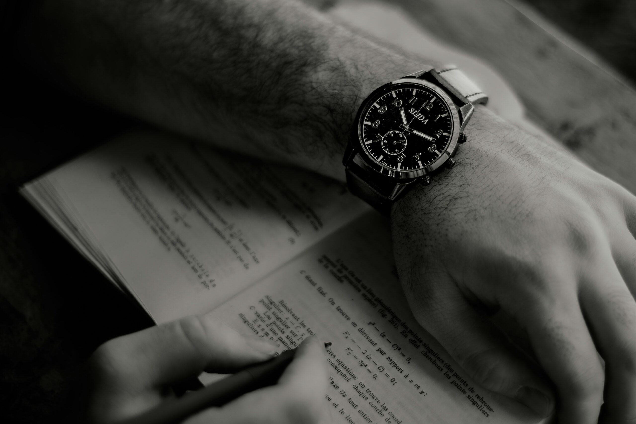 CPA Candidate using watch calculator successfully