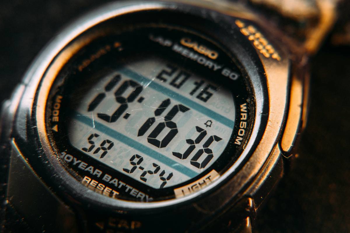 equation to an unknown watch online showing a vintage pilot watch with slide-rule bezel and handwritten notes decoding its functions